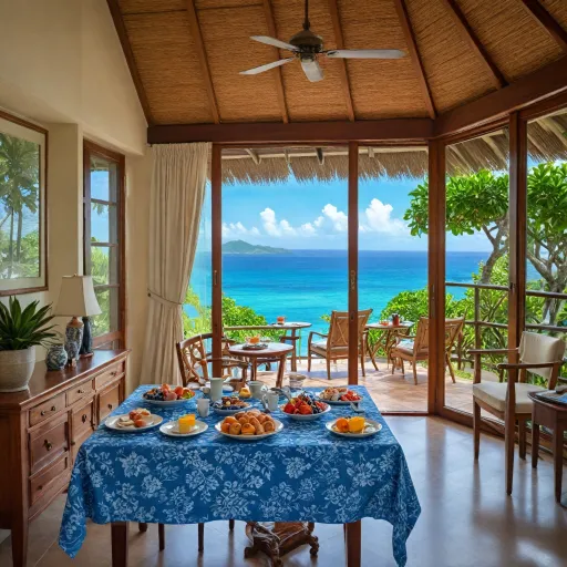 Luxury hotel stays in Seychelles with gourmet breakfast experiences