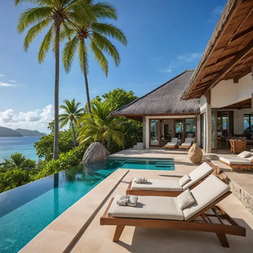 Staying at chez bea luxury villa in baie sainte anne on Praslin island